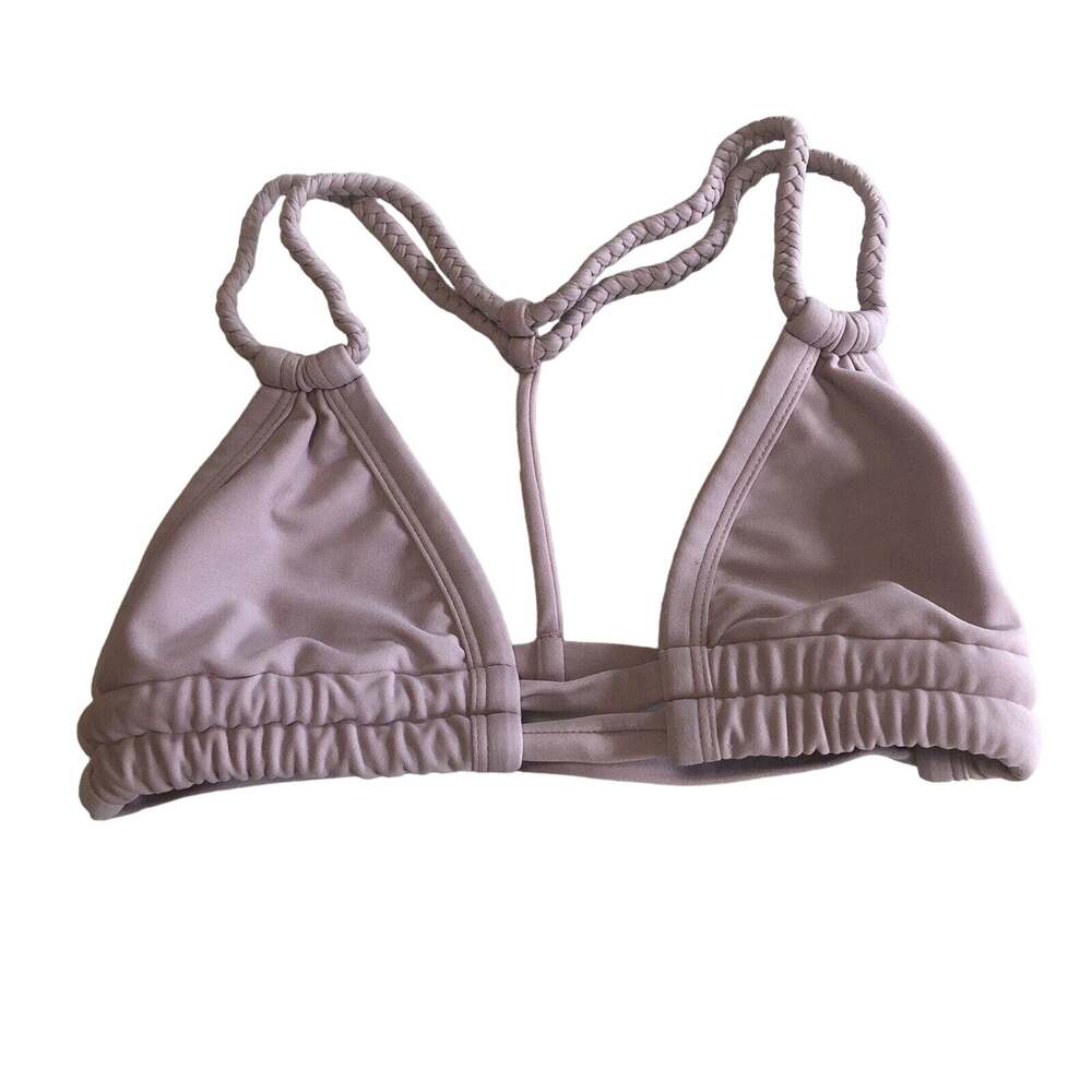 Montce Women Light Pink Swimsuit Top Braided T Back Size xS